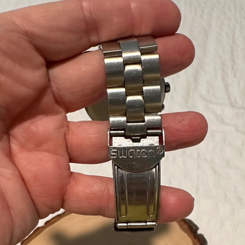 Swatch Silver Chronograph Watch - image 5